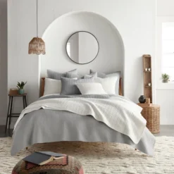 Mills Waffle Quilt And Pillow Sham Set - Levtex Home 9 Mills Waffle Quilt And Pillow Sham Set - Levtex Home -Levtex Home Shop GUEST 08754047 f519 4889 934c 065436db9cb9