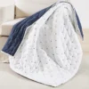 Embroidered Swiss Dot White And Navy Quilted Throw - Levtex Home 1 Embroidered Swiss Dot White And Navy Quilted Throw - Levtex Home -Levtex Home Shop GUEST 09634319 e18e 40de b31c c32a1f63018f