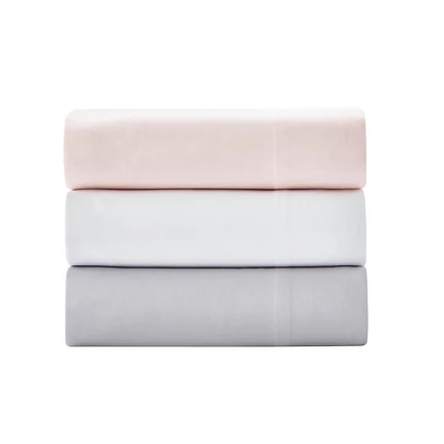 White Sateen Twin 3pc Sheet Set - Levtex Home 4 White Sateen Twin 3pc Sheet Set - Levtex Home - Image 2
