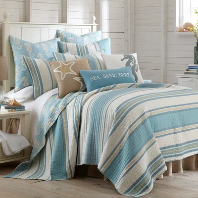 Blue Maui Quilt Set - Levtex Home 7 Blue Maui Quilt Set - Levtex Home - Image 5
