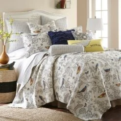 Mockingbird Toile Quilt And Pillow Sham Set - Levtex Home 14 Mockingbird Toile Quilt And Pillow Sham Set - Levtex Home -Levtex Home Shop GUEST 2450dd55 fe5d 4532 bbee b1602dbea510