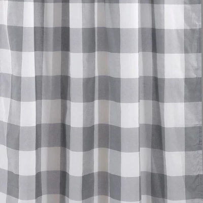 Camden Plaid Lined Curtain Panel With Rod Pocket - Levtex Home 4 Camden Plaid Lined Curtain Panel With Rod Pocket - Levtex Home - Image 2