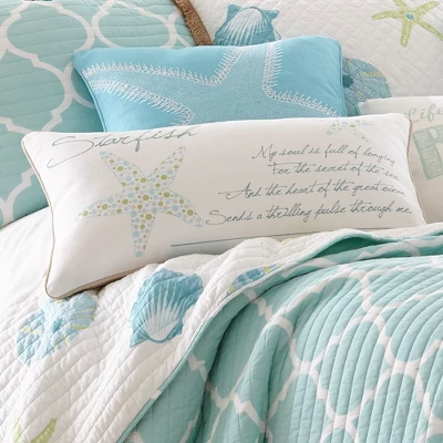 Del Ray Starfish Metallic Decorative Pillow - Levtex Home 3 Del Ray Starfish Metallic Decorative Pillow - Levtex Home