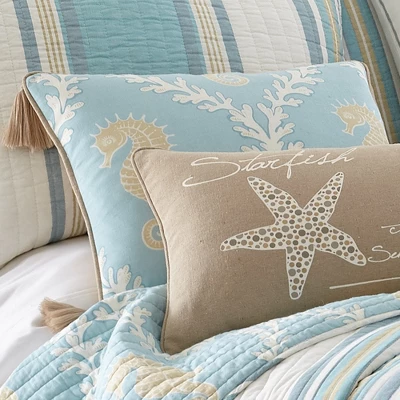 Kailua Quilted Tassel Decorative Pillow - Levtex Home 3 Kailua Quilted Tassel Decorative Pillow - Levtex Home