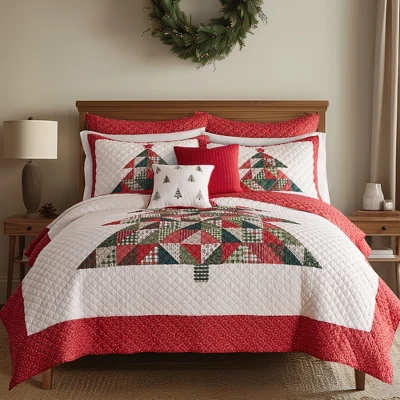 Patchwork Pine Euro Sham Set Of 2 - Levtex Home 4 Patchwork Pine Euro Sham Set Of 2 - Levtex Home - Image 2