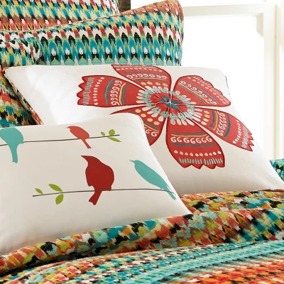 Corona Flower Decorative Pillow - Levtex Home 3 Corona Flower Decorative Pillow - Levtex Home