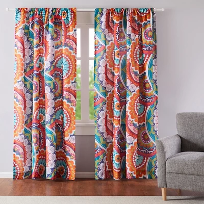 Serendipity Bohemian Lined Curtain Panel With Rod Pocket - Levtex Home 5 Serendipity Bohemian Lined Curtain Panel With Rod Pocket - Levtex Home - Image 3