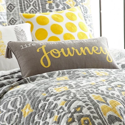 Taryn Gray Journey 12x24 Pillow - Levtex Home 3 Taryn Gray Journey 12x24 Pillow - Levtex Home