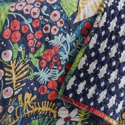Night Garden Quilted Throw - Levtex Home 7 Night Garden Quilted Throw - Levtex Home - Image 5