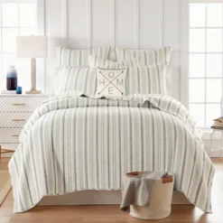 Rochelle Stripe Grey Quilted Euro Sham - 2pk - Levtex Home 5 Rochelle Stripe Grey Quilted Euro Sham - 2pk - Levtex Home -Levtex Home Shop GUEST 5436f3e6 26c1 4db0 8e9e fc4a291b58e5