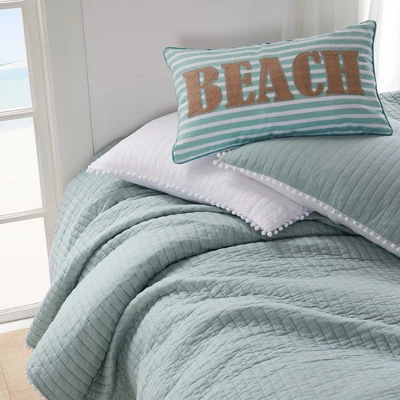 Pom Pom Slate Euro Sham - Levtex Home 6 Pom Pom Slate Euro Sham - Levtex Home - Image 4