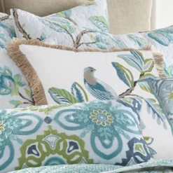 Cressida Bird Fringe Decorative Pillow - Levtex Home