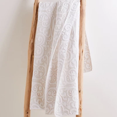 Sherbourne Taupe Stitch Quilted Throw - Levtex Home 5 Sherbourne Taupe Stitch Quilted Throw - Levtex Home - Image 3