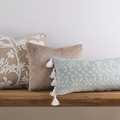 Cozette Diamond Decorative Pillow Beige - Levtex Home 3 Cozette Diamond Decorative Pillow Beige - Levtex Home