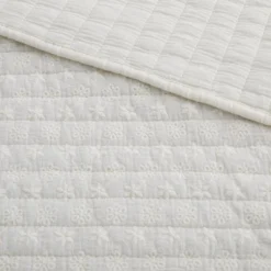 Eyelet Cream Quilted Throw - Levtex Home 7 Eyelet Cream Quilted Throw - Levtex Home -Levtex Home Shop GUEST 6c311be8 8262 44fe 88d1 3174d8f4b8ed