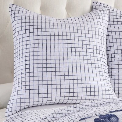 Riella Navy Euro Sham Set - Two Euro Shams - Levtex Home 3 Riella Navy Euro Sham Set - Two Euro Shams - Levtex Home