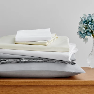 Gray Sateen Queen 4pc Sheet Set - Levtex Home 5 Gray Sateen Queen 4pc Sheet Set - Levtex Home - Image 3
