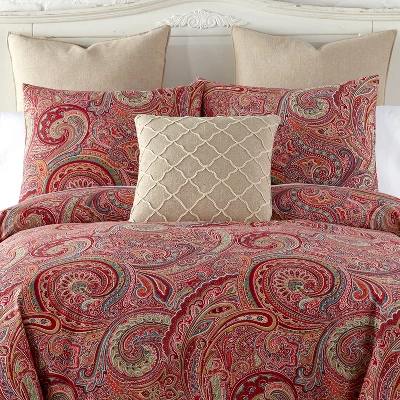 Spruce Red Duvet Set - Levtex Home 3 Spruce Red Duvet Set - Levtex Home