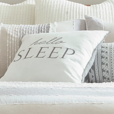 Santander Hello Sleep Decorative Pillow - Levtex Home 4 Santander Hello Sleep Decorative Pillow - Levtex Home - Image 2