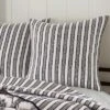 Tanzie Black Euro Sham Set Of 2 - Black & White - Levtex Home