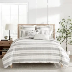 Monroe Stripe Grey Duvet Set - Levtex Home 13 Monroe Stripe Grey Duvet Set - Levtex Home -Levtex Home Shop GUEST 76ce2e90 b210 40f8 99d6 fb9dc6e8760c