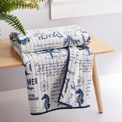 Beach Life Quilted Throw - Levtex Home 3 Beach Life Quilted Throw - Levtex Home