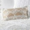 Harleson - Diamond Ikat Tassel Pillow - Natural Tan & White - Levtex Home 2 Harleson - Diamond Ikat Tassel Pillow - Natural Tan & White - Levtex Home -Levtex Home Shop GUEST 7b094893 4898 42fd 9e16 d88db7797d74