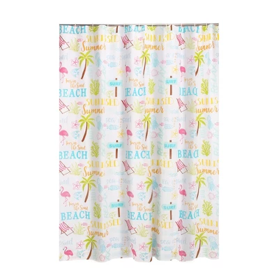 Beach Days Shower Curtain - One Shower Curtain - Levtex Home 4 Beach Days Shower Curtain - One Shower Curtain - Levtex Home - Image 2