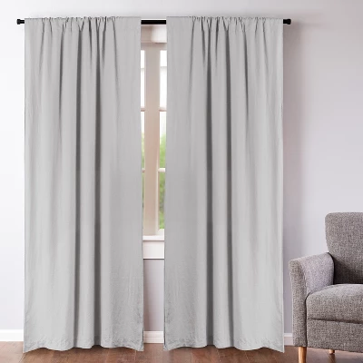 100% Linen - Lined Curtain Panel - 2pk - Levtex Home 8 100% Linen - Lined Curtain Panel - 2pk - Levtex Home - Image 6