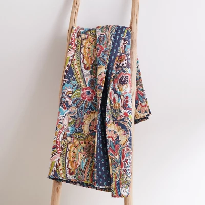 Nanette Floral Quilted Throw - Levtex Home 4 Nanette Floral Quilted Throw - Levtex Home - Image 2