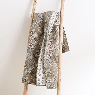 Kassandra Medallion Quilted Throw - Levtex Home 4 Kassandra Medallion Quilted Throw - Levtex Home - Image 2