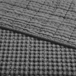 Mills Waffle Charcoal Quilted Throw - Levtex Home 7 Mills Waffle Charcoal Quilted Throw - Levtex Home -Levtex Home Shop GUEST 930a87d5 fe57 40d5 aa73 8fa2403076d9