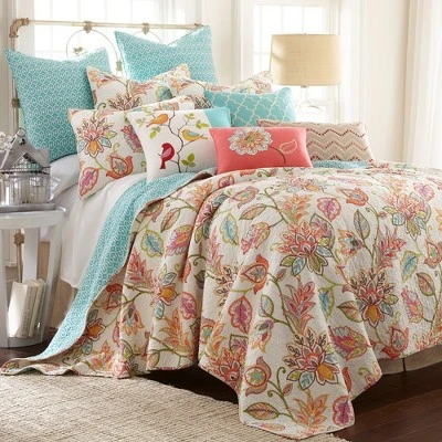 Sophia Geometric Quilted Euro Sham - 2pk - Levtex Home 4 Sophia Geometric Quilted Euro Sham - 2pk - Levtex Home - Image 2