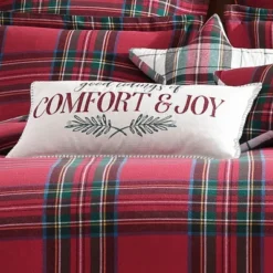 Spencer Plaid Comfort & Joy Pillow -Levtex Home