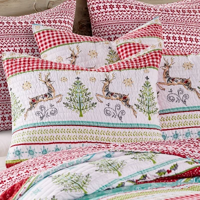 Levtex Home Standard Merry & Bright Comet & Cupid Sham 3 Levtex Home Standard Merry & Bright Comet & Cupid Sham