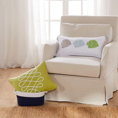 Deva Beach Fishes Decorative Pillow - Levtex Home 3 Deva Beach Fishes Decorative Pillow - Levtex Home