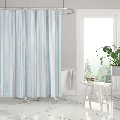 Ipanema Coastal Stripe Lined Shower Curtain With Grommets - Levtex Home 3 Ipanema Coastal Stripe Lined Shower Curtain With Grommets - Levtex Home