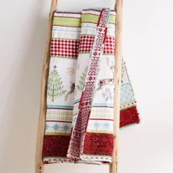 Comet & Cupid Holiday Quilted Throw Green - Merry & Bright 7 Comet & Cupid Holiday Quilted Throw Green - Merry & Bright -Levtex Home Shop GUEST 9ece7611 cf32 4fa2 b37f 0def208f6173