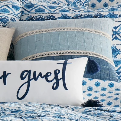 Lillian Chenille Pieced Decorative Pillow - Levtex Home 3 Lillian Chenille Pieced Decorative Pillow - Levtex Home