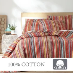 Uluru Stripe Quilt And Pillow Sham Set - Levtex Home 11 Uluru Stripe Quilt And Pillow Sham Set - Levtex Home -Levtex Home Shop GUEST a53e125c d6b2 4314 b750 a4af84b7e592
