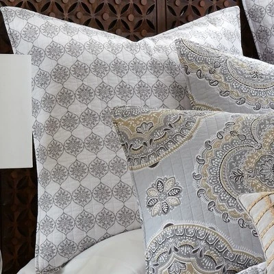 Solano Medallion Quilted Euro Sham - 2pk - Levtex Home 4 Solano Medallion Quilted Euro Sham - 2pk - Levtex Home - Image 2