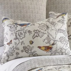 Mockingbird Toile Quilt And Pillow Sham Set - Levtex Home 11 Mockingbird Toile Quilt And Pillow Sham Set - Levtex Home -Levtex Home Shop GUEST a7a8f9c0 e004 425c 87b7 4a97f7cb33c9