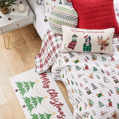 Meowy Christmas Quilt Set - Levtex Home 4 Meowy Christmas Quilt Set - Levtex Home - Image 2