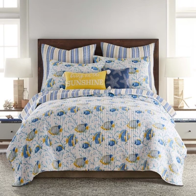 Tropical Sea Euro Sham Set - Two Euro Shams - Levtex Home 4 Tropical Sea Euro Sham Set - Two Euro Shams - Levtex Home - Image 2