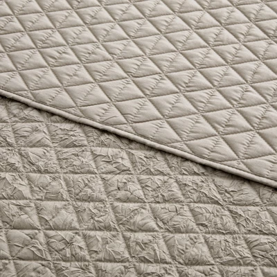 Rowan Tan Quilted Throw - Levtex Home 5 Rowan Tan Quilted Throw - Levtex Home - Image 3