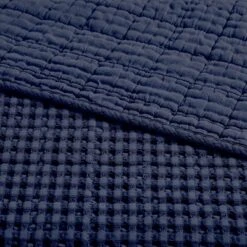 Mills Waffle Navy Quilted Throw - Levtex Home -Levtex Home Shop GUEST c46d802f f1e5 4144 8b06 ff198283c063