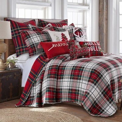 Thatch Home Spencer Plaid Tree Whipstitch Pillow - By Levtex Home 4 Thatch Home Spencer Plaid Tree Whipstitch Pillow - By Levtex Home - Image 2