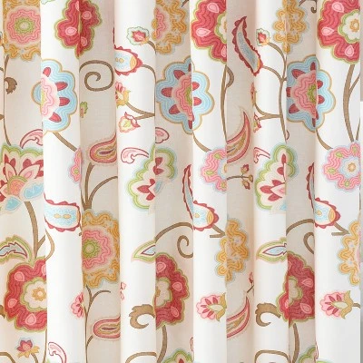 Ashbury Spring Floral Lined Shower Curtain With Grommets - Levtex Home 5 Ashbury Spring Floral Lined Shower Curtain With Grommets - Levtex Home - Image 3