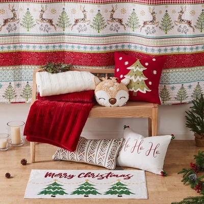 Comet & Cupid Holiday Decorative Pillow Beige - Merry & Bright 6 Comet & Cupid Holiday Decorative Pillow Beige - Merry & Bright - Image 4