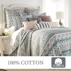 Addie Floral Quilt And Pillow Sham Set - Levtex Home 9 Addie Floral Quilt And Pillow Sham Set - Levtex Home -Levtex Home Shop GUEST cf2cec6b 3cd1 4d9e 8a36 863ca093703e
